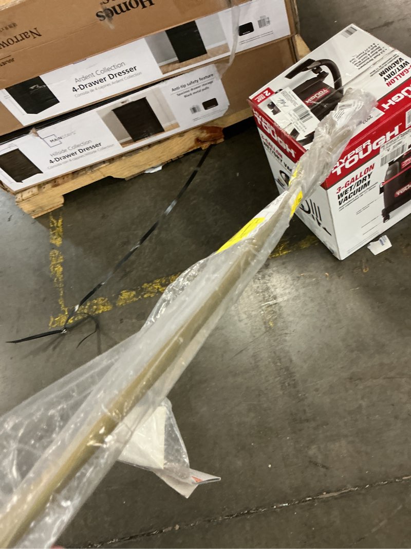 Condition photo showing As Is for main stays acrylic square curtian rod gold