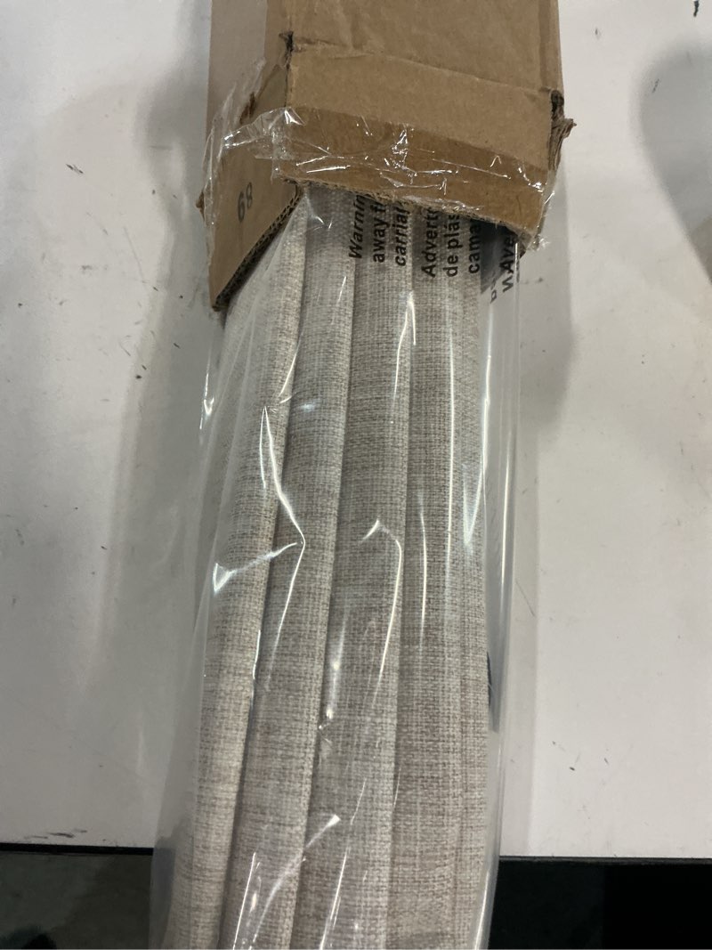 Condition photo showing Good Condition for lazblinds no tools no drill cordless roman shades for windows, blackout thermal insulated uv blocking window blinds, room darkening fabric blinds for indoor windows, 32'' w x 48'' h, beige blackout - beige 32" w x 48" h