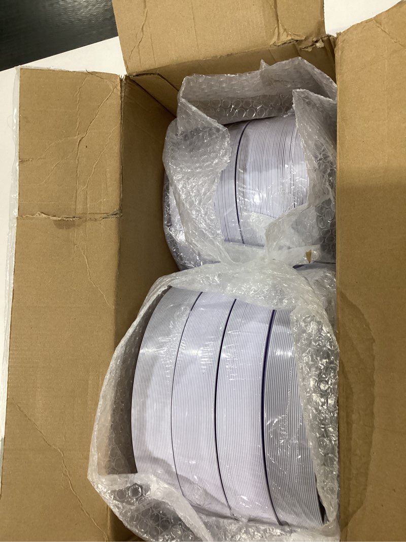 Condition photo showing New/Like New for KIRE 200PCS Silver Plastic Plates - White Plastic Plates with Silver Rim Include 100 Dinner Plate and 100 for Dessert/Salad Plate for Birthday/Wedding/Party for Christmas Silver 200 PCS