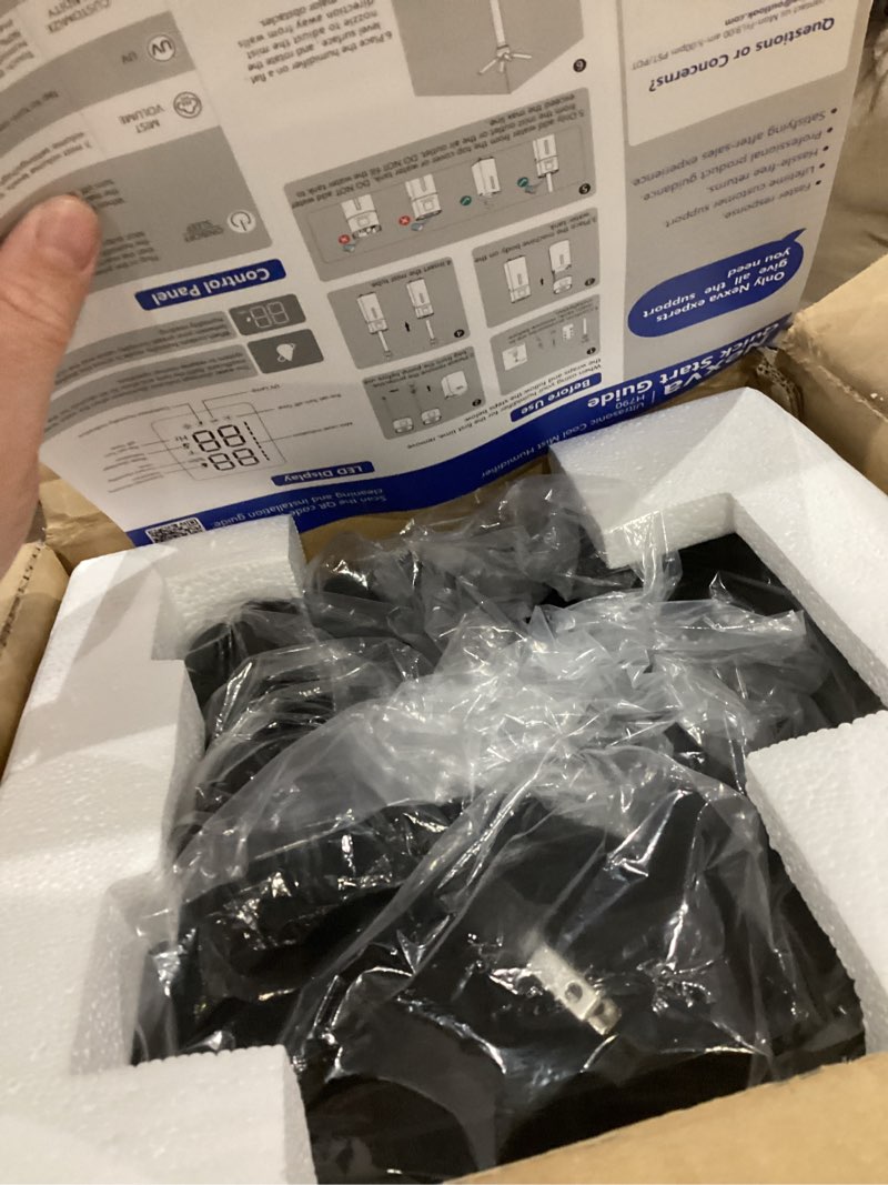 Condition photo showing Good Condition for 15L/4Gal Humidifier Large Room, 600mL/h Misting, 1200ft² Coverage, Auto Humidity Control, 72H Runtime, Top Fill, Aroma Diffuser, Sleep Mode, 12H Timer, Auto Shutoff Protection Black