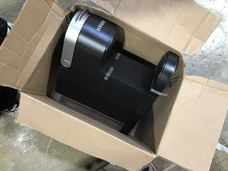 Condition photo showing As Is for Keurig K-Slim Single Serve K-Cup Pod Coffee Maker, Multistream Technology, 3 Brew Sizes, Slim and Sleek Design, 46oz Removable Reservoir, Black