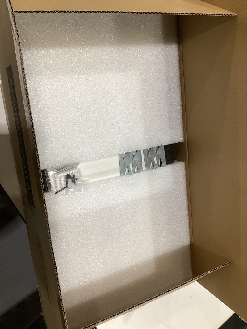 Condition photo showing Good Condition for 2 PCS Acoustic Panels, 24 x 12 Inches Fabric Soundproof Wall Panels, Decorative Acoustic Wall Panels, Sound Absorbing Panels for Room,Home Theater,Studio (Black) 60x30cm x2pcs Black