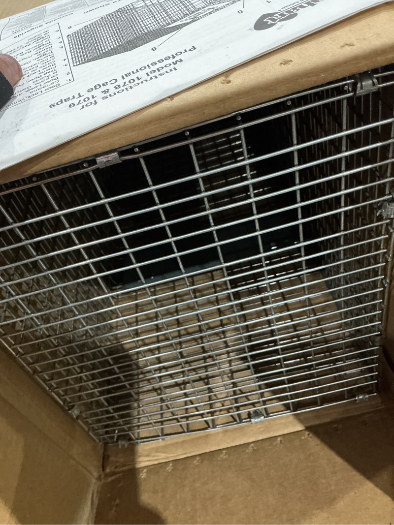 Condition photo showing Good Condition for havahart large 1-door live animal trap for raccoons, cats, bobcats, beavers | heavy duty humane catch and release cage trap for outdoor pest control, 1079sr