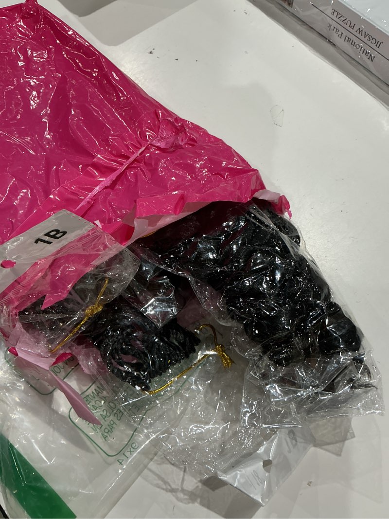 Condition photo showing Good Condition for 8 packs curly crochet hair pre looped gogo curl crochet hair for women black18 inch pre twisted crochet braids ocean beach curl water wave synthetic braiding hair, 1b 1b 18 inch (pack of 8)