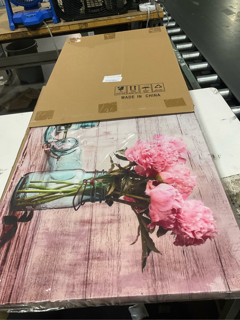 Condition photo showing Good Condition for watercolor flowers canvas wall art,home wall decor.canvas wall-art for bedroom bathroom living-room and office decor, modern farmhouse wall art,