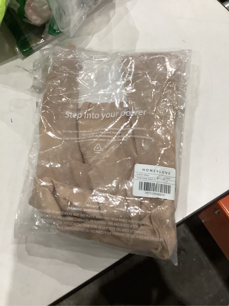 Condition photo showing New/Like New for HONEYLOVE Shapewear for Women - Queen Brief - Tummy Control Underwear Lingerie 1X Sand