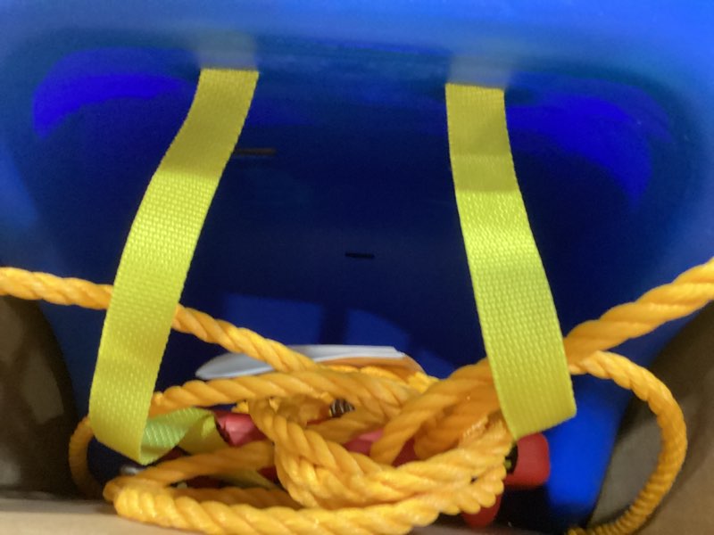 Condition photo showing Good Condition for little tikes snug 'n secure blue swing with adjustable straps, 2-in-1 for baby and toddlers ages 9 months - 4 years
