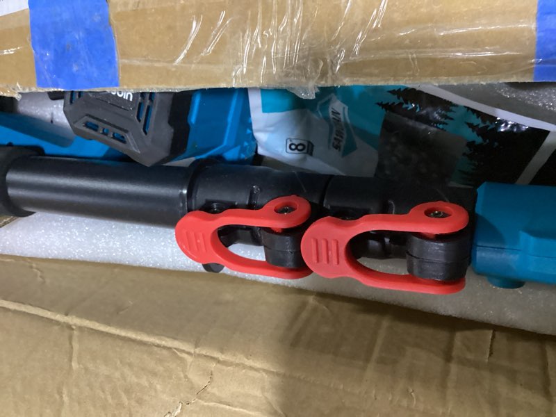 Condition photo showing Good Condition for 2-in-1 cordless pole saw & 8'' mini chainsaw with extension pole for tree branches, electric handheld chain saw with 2×21v 4.0ah rechargeable batteries,auto oiling,max 16ft saw for tree trimming blue-8inch4.0ah