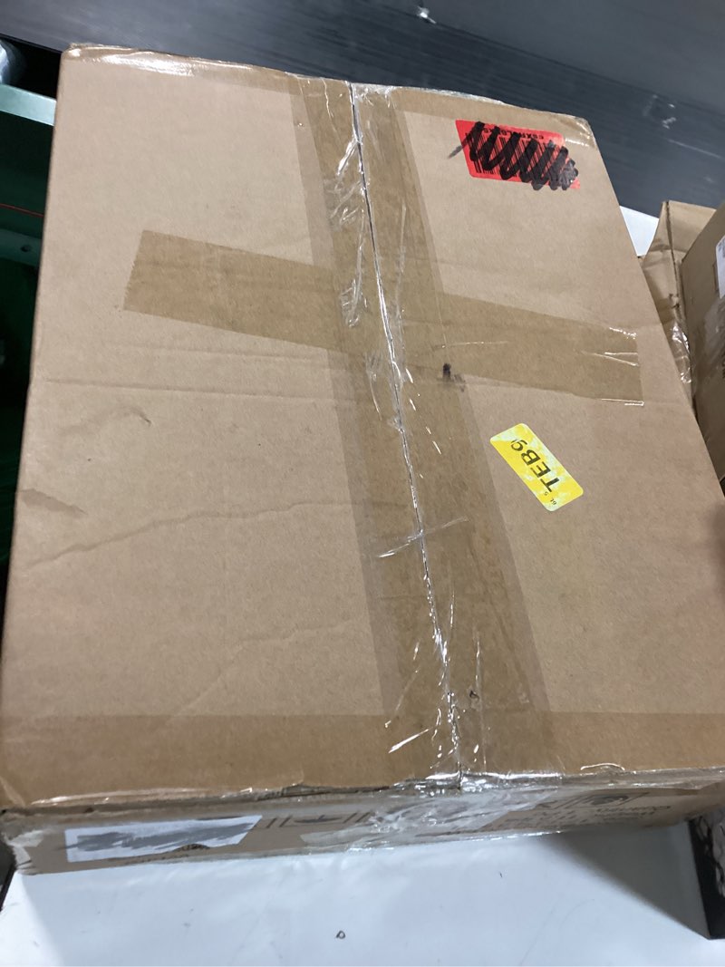 Condition photo showing New/Like New for BOLUO White Nightstand with Charging Station, LED Night Stand with 2 Fabric Drawers, Bedside Table with USB Ports and Outlets, Nightstand for Bedroom Modern 11.8"D x 15.7"W x 23.6"H(2 drawers) A.white 1