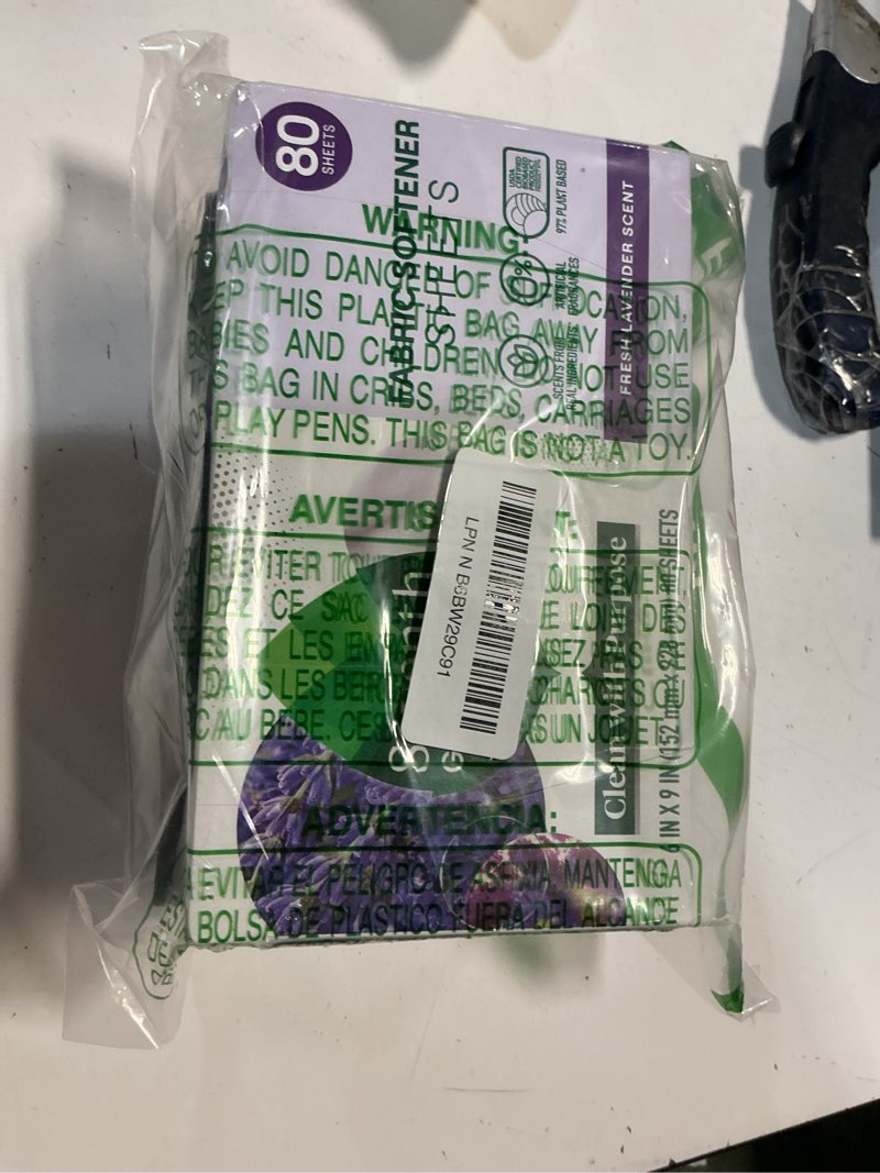 Condition photo showing Good Condition for seventh generation dryer sheets fabric softener fresh lavender scent with 100% essential oils and botanical ingredients 80 sheets (pack of 4) 80 count (pack of 4) lavender