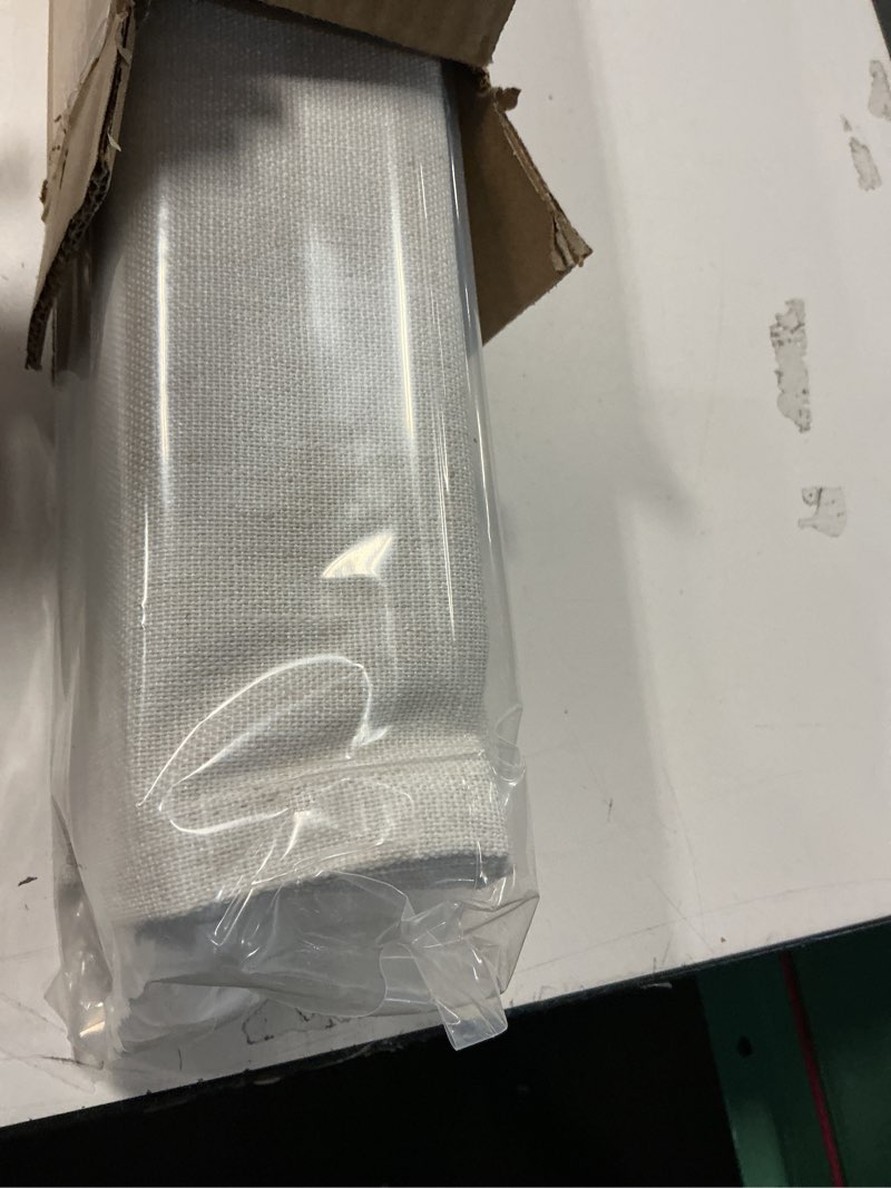 Condition photo showing Good Condition for LazBlinds No Tools No Drill Cordless Roman Shades for Windows, Blackout Thermal Insulated UV Blocking Window Blinds, Room Darkening Fabric Blinds for Indoor Windows, 29'' W x 64'' H, Off White Blackout - Off White 29" W x 64" H