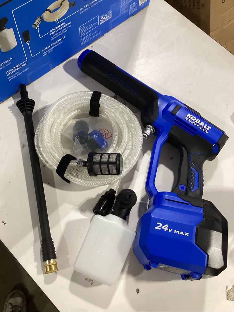 Condition photo showing Good Condition for kobalt 700-psi 0.8-gpm cold water battery outdoor power cleaner with 1 spray tips