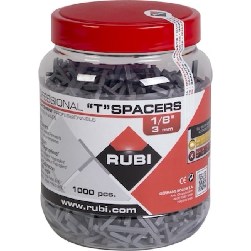 RUBI 1/8-in Plastic T-shaped Tile Spacer and Leveling System 1000 -Pack
