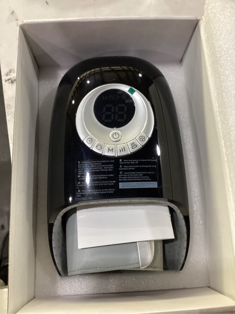 Condition photo showing Good Condition for skrform hand massager with heat and compression, hand massage for arthritis and carpal tunnel relief, 6 modes pressure point therapy, blowing wrist massager, finger & palm kneading, gifts for mom dad
