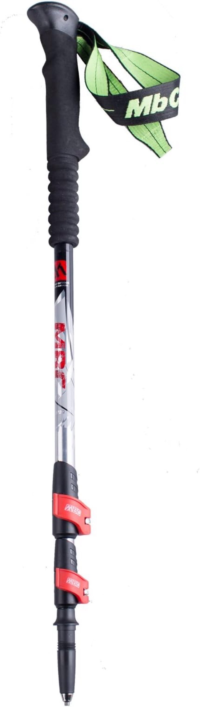 MBC Trekking Pole, Lightweight Aluminum Hiking Walking Climing Pole, 3 Section with Quick Lock System