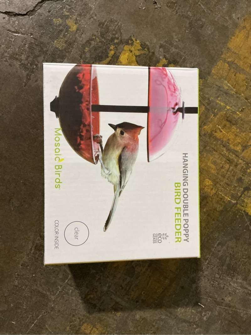 Condition photo showing New/Like New for Clear M385-200-00 Hanging Double Poppy Feeder