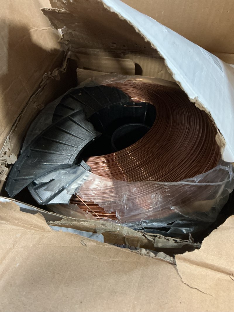 Condition photo showing As Is for Mig Welding Wire - ER70S-6 .035"(0.9 mm)- 33 Pound Spool - Mild Steel MIG Solid Welding Wire,Low Splatter and High Levels of Deoxidizers 33 LB 0.035-inch 1PK