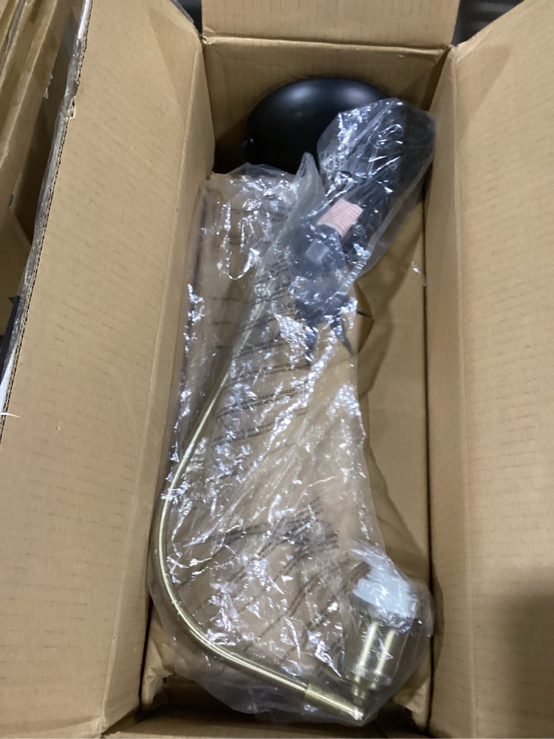 Condition photo showing New/Like New for HarvestLand Halo Black and Brass Desk Lamp – Adjustable Desk Lamp with Metal, Industrial Table Lamp with Solid Base for Home Office, Bedside Table Lamps, Task Lamp, Reading lamp, Great Gifts Black Halo