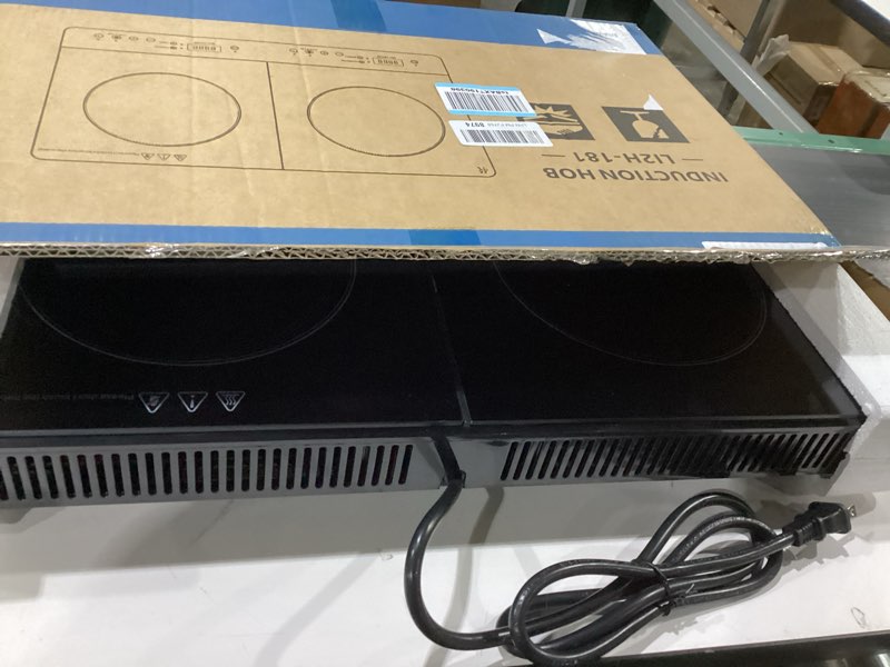 Condition photo showing New/Like New for Double Burner Induction Cooktop, 1800W Portable Induction Cooktop 2 Burner with 9 Temp & Power Independent Touch Control, Electric Stove Top Cooker with Safety Lock, 3 Hour Timer