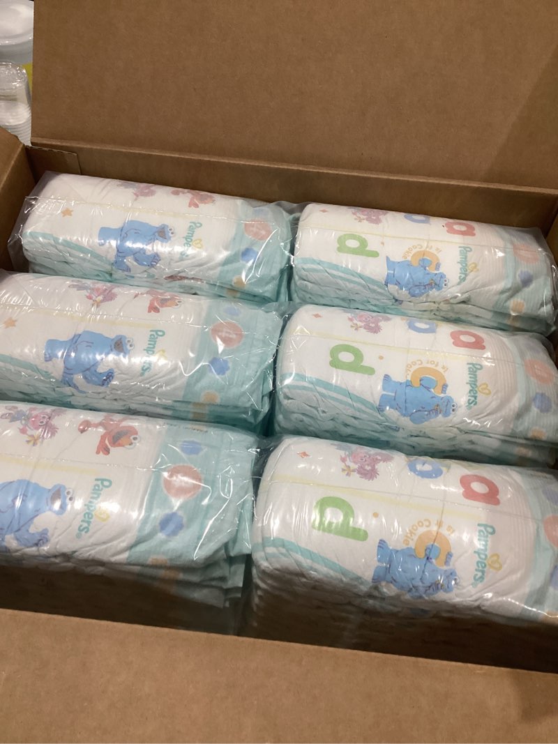 Condition photo showing New/Like New for pampers diapers - baby dry - size 4, 150 count, absorbent disposable infant diaper (packaging may vary) size 4 150