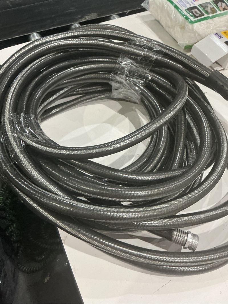 Condition photo showing As Is for teknor apex neverkink vinyl coiled water hose 5/8-in x 25, 50, 75, 100, 125 ft