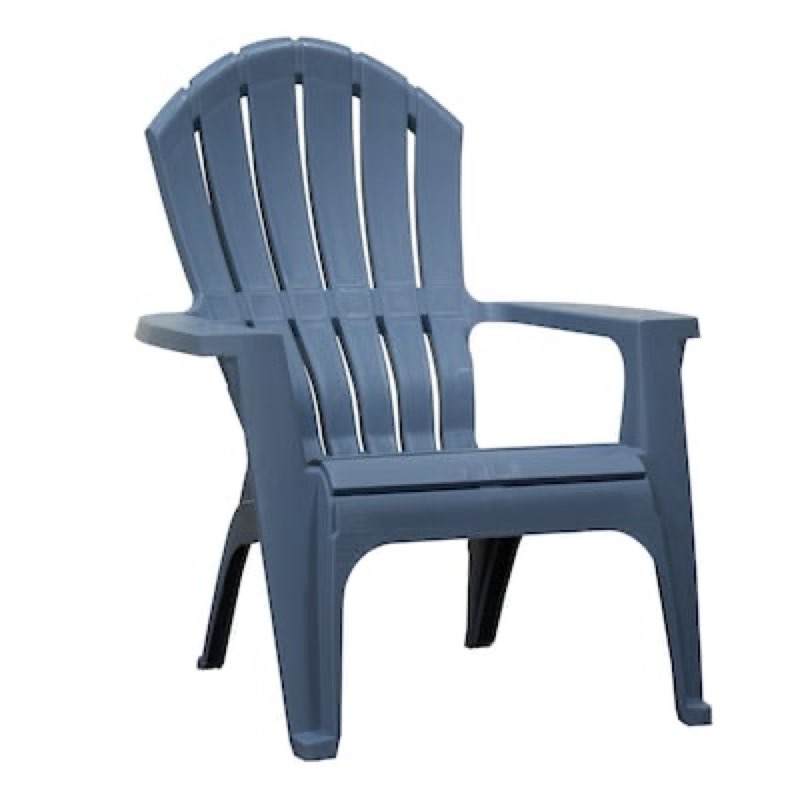 adams patio realcomfort stackable bluestone resin frame stationary adirondack chair