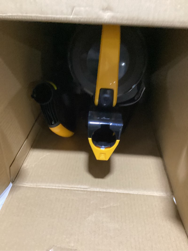 Condition photo showing As Is for eureka powerful upright vacuum cleaner for home pet hair, lightweight household upright vacuum for carpet and hard floor, maxswivel pro neu350 with pet tool, yellow maxswivel pro neu350 with pet tool yellow