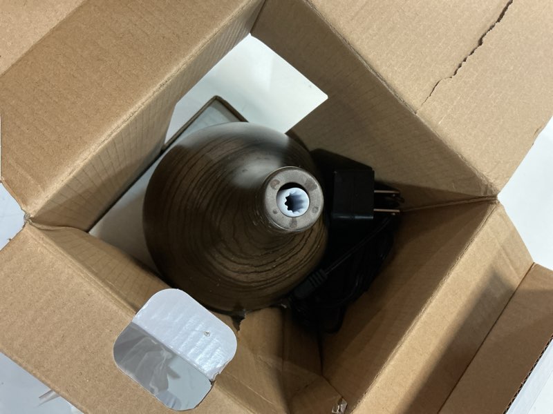 Condition photo showing Good Condition for better homes & gardens 180ml diffuser wood spout ultrasonic diffuser, brown