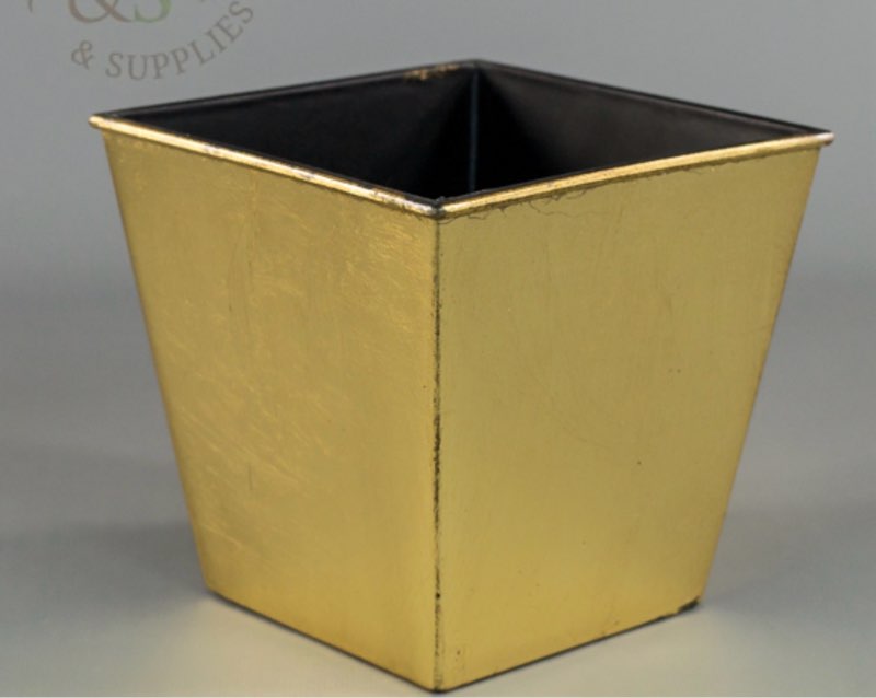  (Similar to the stock photo) B&P Lamp® Tapa de cuerpo cuadrado de 3 pulgadas, 3 pulgadas de alto, latón sin terminar