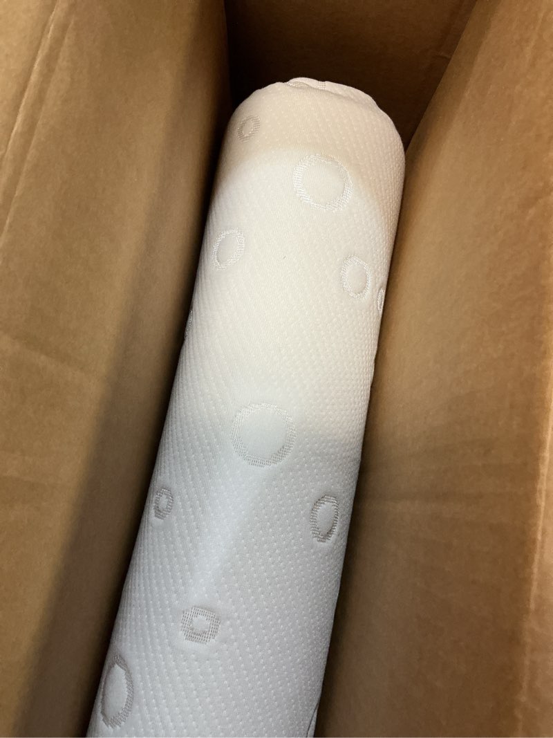 Condition photo showing Good Condition for baby bassinet mattress topper, 35" x 20" x 2" dual sided gel memory foam mattress with breathable removable soft cover fit for yamesmile/bellababy/amke/angelbliss baby bassinet retangle 35" x 20" x 2"