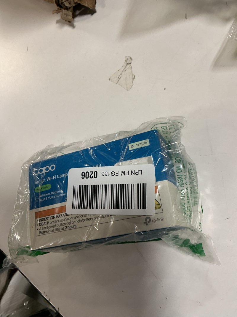 Condition photo showing New/Like New for TP-Link Tapo Smart Dimmer Plug KIT, Matter Compatible, Wireless Dimmer Button, Dual Outlets, Max Power 300W, Works w/Apple Home, Alexa & Google Home, ETL Certified, 2.4G Wi-Fi, White (Tapo P135 KIT) Smart Dimmer Plug KIT 1-Pack (Dimmer Plug + Wireless Dimmer Button)