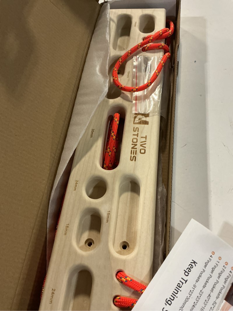 Condition photo showing Good Condition for Two Stones Portable Hangboard | Rock Climbing Hangboard | Hang Board for Climbing | Rock Climbing Gifts for Rock Climbers for Climbers | Bouldering Gifts