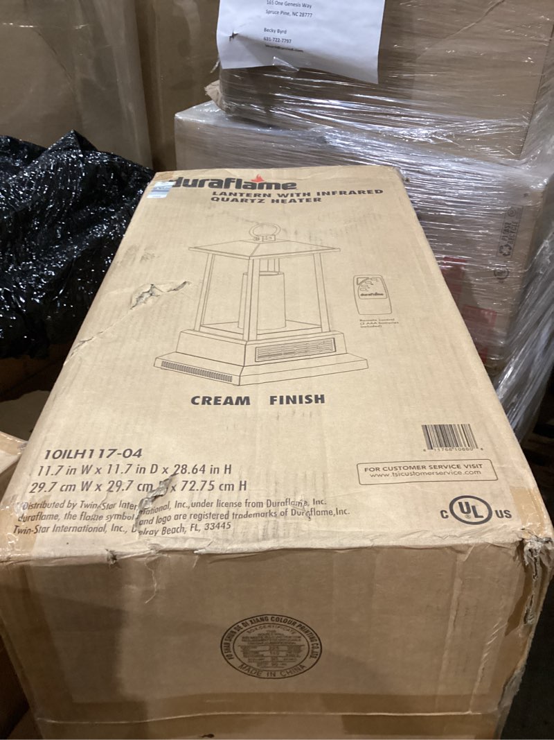 Condition photo showing Good Condition for duraflame Infrared Quartz Electric Lantern Heater - Gun Metal Gray