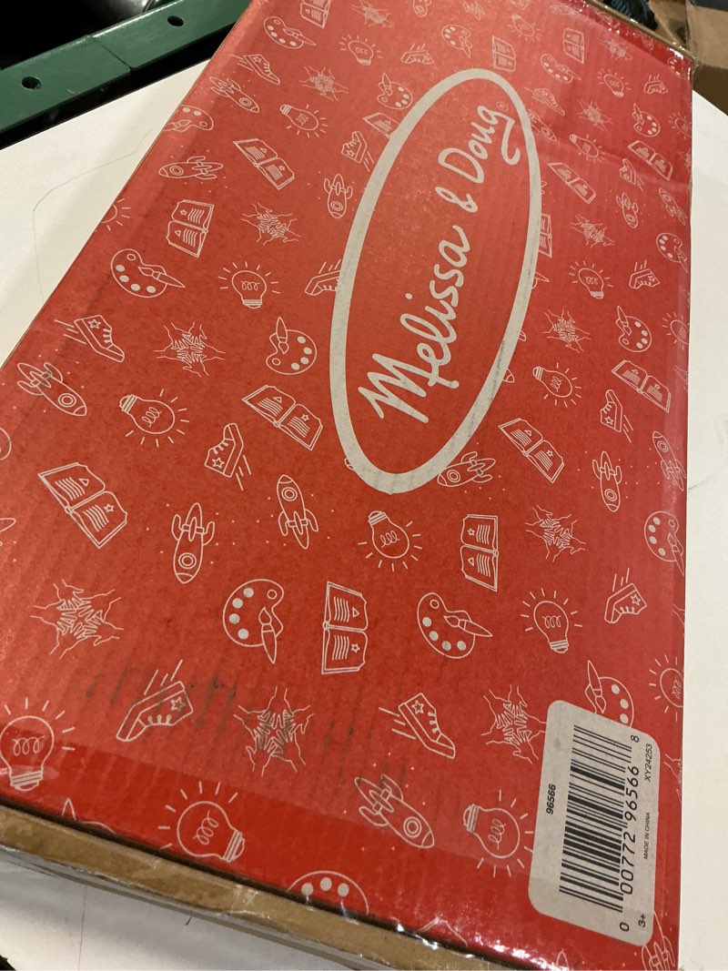 Condition photo showing Good Condition for Melissa & Doug Mine to Love Wooden Play Cradle for Dolls, Stuffed Animals - White