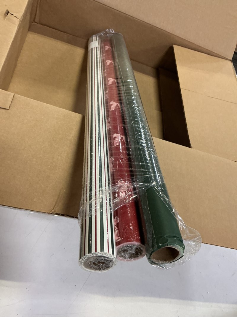 Condition photo showing Good Condition for Christmas Reversible Wrapping Paper - Mini Roll