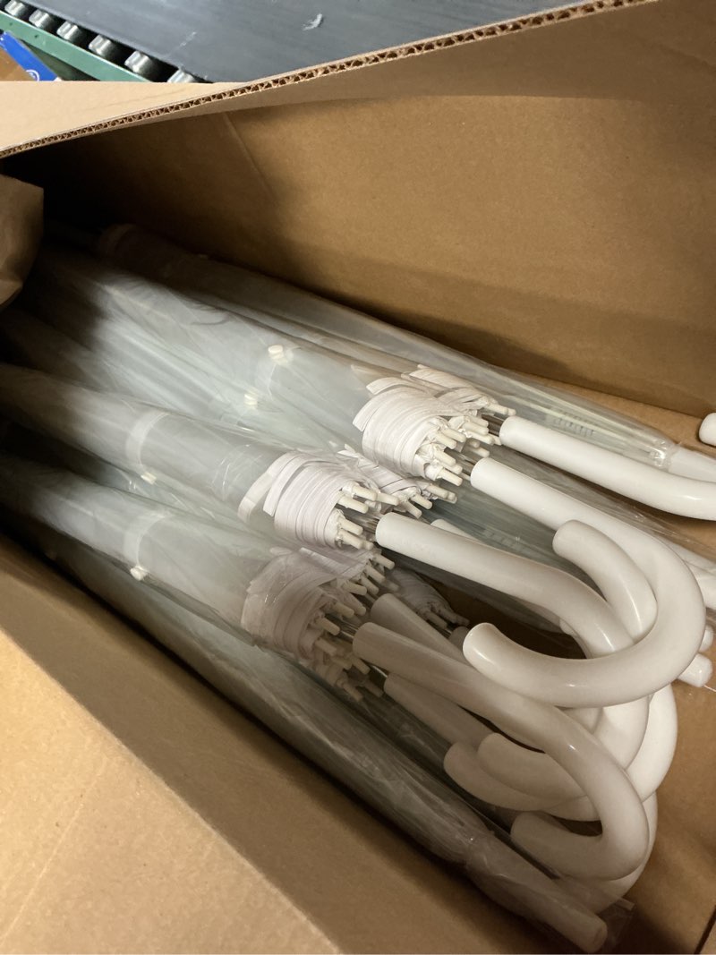 Condition photo showing Good Condition for aodaer 15 pcs clear wedding umbrellas bulk, 36 inch transparent bubble umbrella with storage box large dome windproof stick umbrellas for rain wedding bridal party supplies photography props