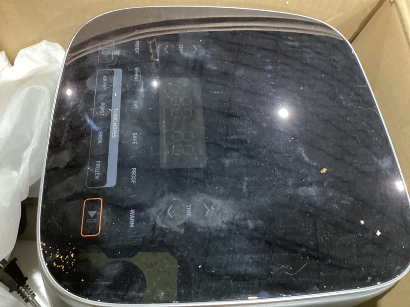 Condition photo showing Good Condition for cosori 9-in-1 turboblaze air fryer 6 qt, pfas-free ceramic coating, 90°–450°f, precise heating for even results, air fry, roast, bake, broil, dry, frozen, proof, reheat, keep warm, 120v, dark gray dark gray 6qt