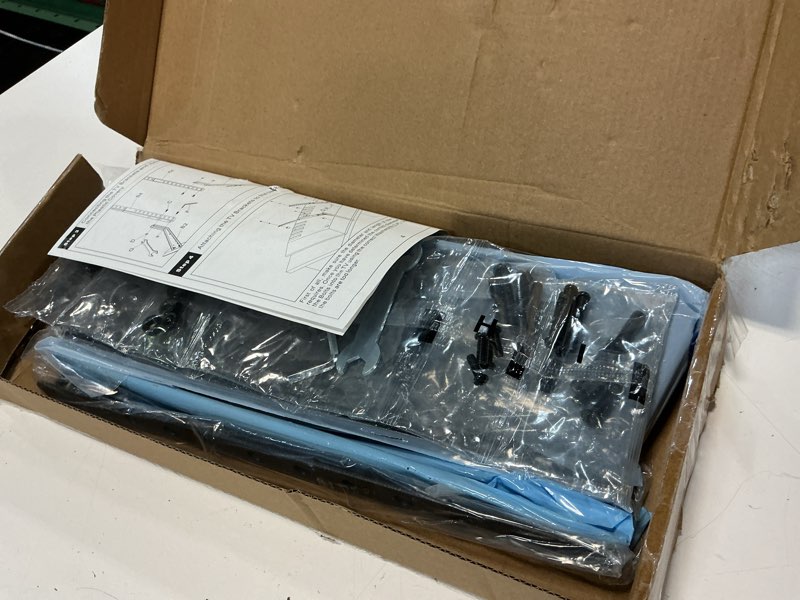 Condition photo showing New/Like New for universal tv stand, metal tv legs for 20-65 inch lcd/led/oled/plasma flat&curved screen tv height adjustment with vesa 75x75mm to 800x500mm max ml1760 black