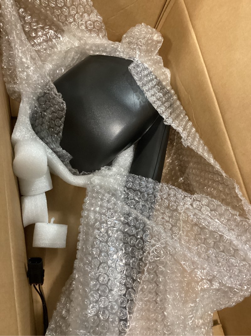 Condition photo showing As Is for hood mirrors compatible with 2018 2019 2020 2021 freightliner cascadia hood mirror for freightliner cascadia front-view mirror (black-left)