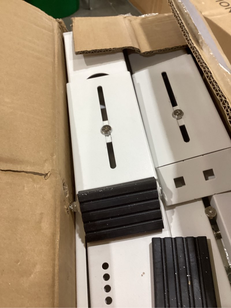 Condition photo showing As Is for no drill window ac support bracket: adjustable air conditioner support bracket, heavy duty, fits single & double-hung windows, universal units for 5000-24000 btu, up to 350 lbs