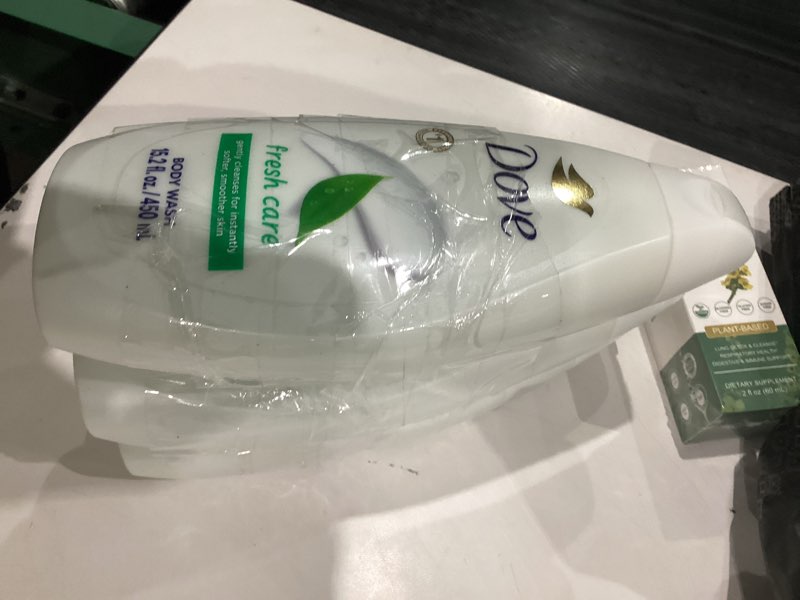 Condition photo showing New/Like New for Dove Body Wash Fresh Care 3-Pack – Revitalizing & Moisturizing Cleanser for Smooth, Soft Skin, 15.2 Oz Ea