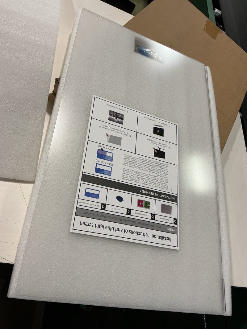 Condition photo showing New/Like New for anti blue light & anti glare screen protector,27-28 inch monitor screen protector for eyes strain,hanging computer screen blue light blocker for lcd tv pc monitors(1 pack: 27"-28" diagonal)