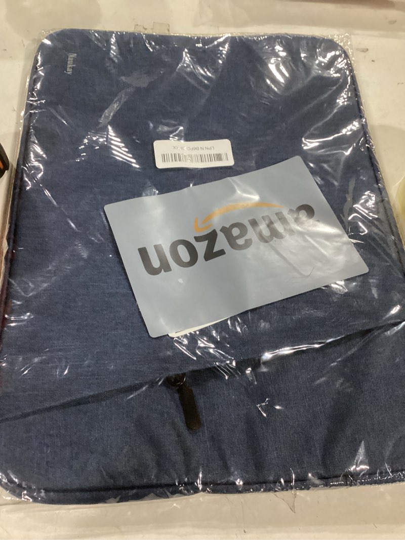 Condition photo showing Good Condition for 15.6 inch laptop sleeve case, shockproof protective computer sleeve cover with accessories pocket, water resistant traveling carrying laptop bag compatible for macbook dell hp acer lenovo, dark blue dark blue 15.6 inch