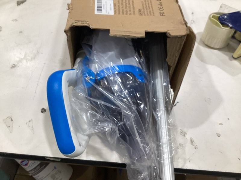 Condition photo showing New/Like New for ogery pool vacuum for above ground pool, 18.5gpm powerful suction, 60mins runtime, telescopic pole cordless pool vacuum for inground pools, rechargeable cordless handheld pool vacuum for spas/hot tubs blue and white
