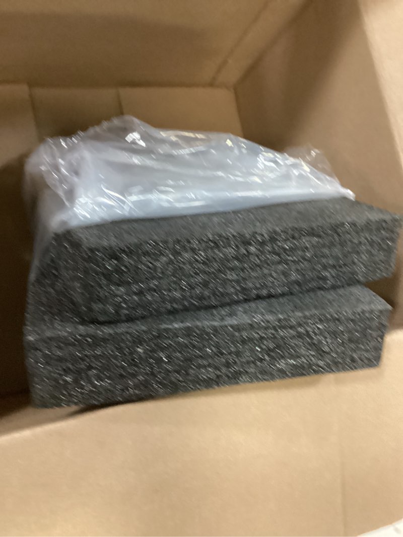 Condition photo showing As Is for ((Incomplete))4 Pcs Polyurethane Foam Sheet 16 x 12 x 2 inch High Density Black Foam Board Polyethylene Insert Pads for Cases, Gun Storage Toolbox and Crafts(Black)
