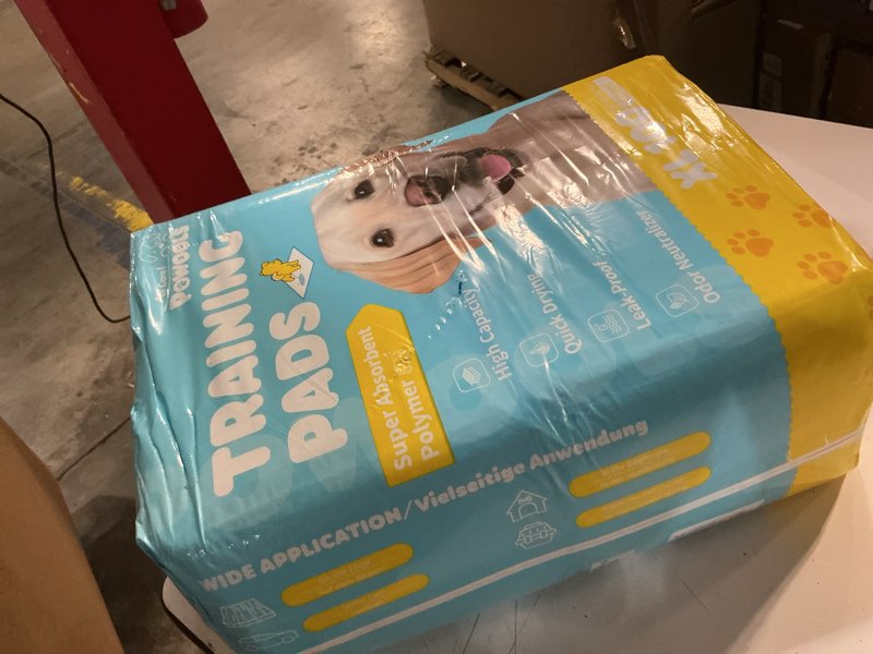 Condition photo showing Good Condition for 100-pack x-large puppy pads - 34'' x 28'' pee pads for dogs potty training with leak-proof quick-dry design, 6-layer wee wee pads for dogs, blue 34" x 28" (100 packs) blue
