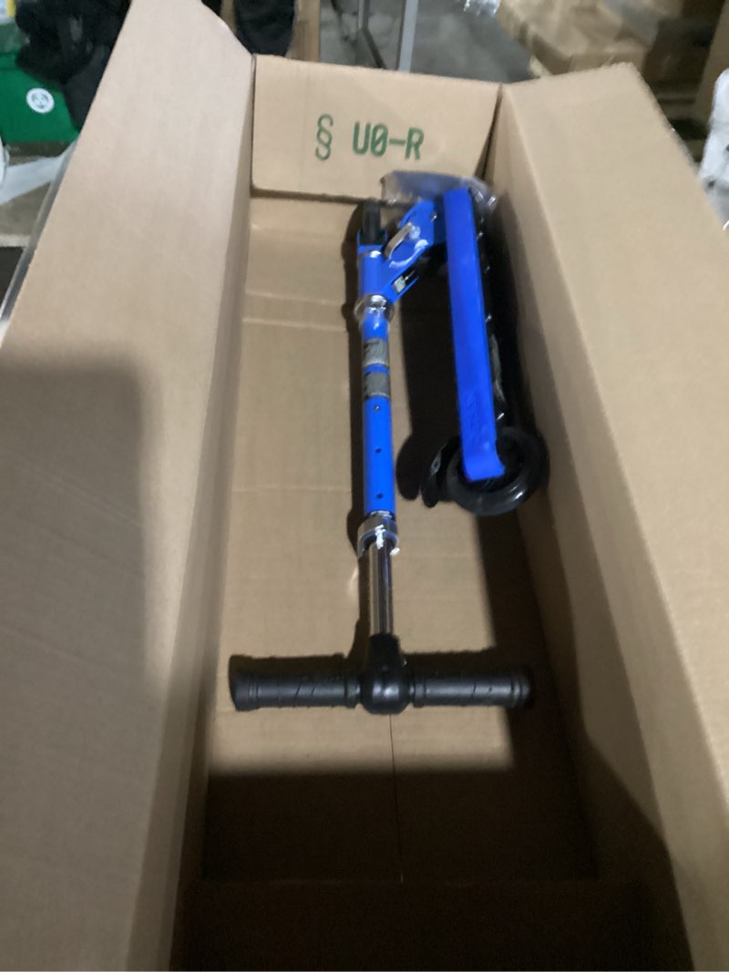 Condition photo showing Good Condition for jetson jupiter kids 2-wheel light-up kick scooter, led lights on handlebar, stem, wheels & deck, adjustable handlebar, rear brake, easy-folding mechanism, ages 5+ jupiter blue