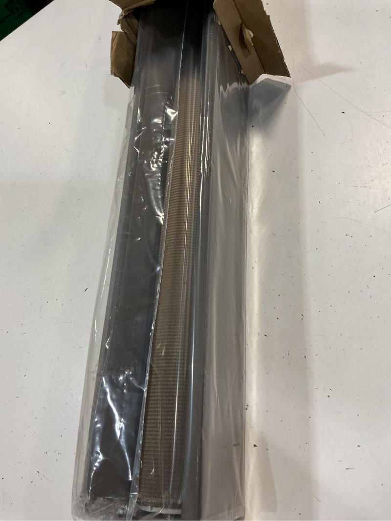 Condition photo showing Good Condition for joydeco cordless zebra blinds (pro), dual layer light control zebra blinds for windows, light-proof aluminum cover, free-stop roller shades for home & office (coffee, 29" w x 75" h) coffee 29"w x 75"h