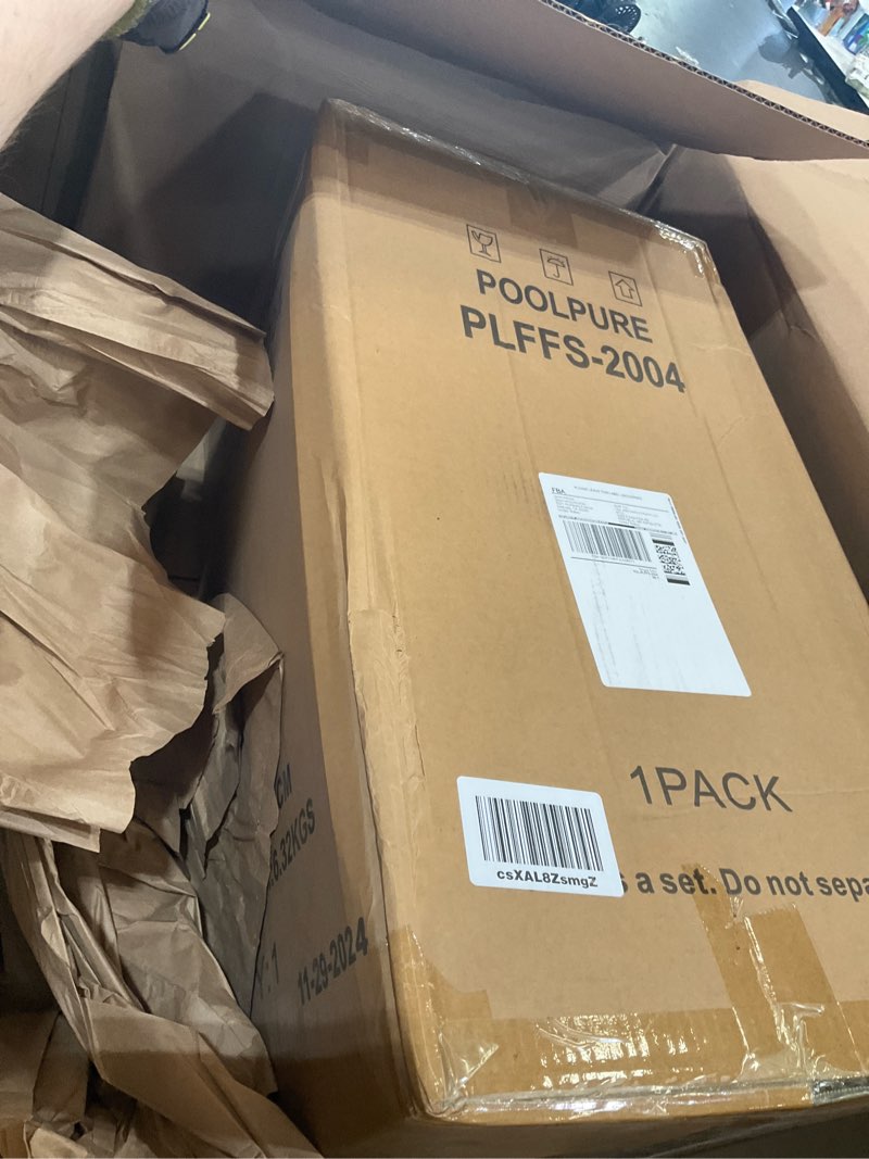Condition photo showing As Is for poolpure® fs-2004 de grid pool filter replace fns plus 48, 59002300, jandy del/dev48, hayward de4820, dex4800da, de4800, pfs2448, fc-9540, pg-1904, 48 sq ft de grid, 24" high, 7 full+1 partial 48 sq.ft