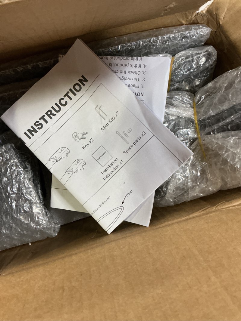 Condition photo showing New/Like New for 43" Universal Car Roof Rack, Adjustable Aluminum Roof Rack Cross Bars with Anti-Theft Lock for Most Vehicle Without Roof Side Rail, 165LBS Loading Capacity Universal Roof Rack 43"